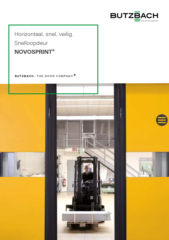 Cover van de NOVOSPRINT-brochure
